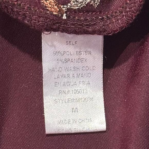 Andree Cardigan Velvet Embroidered Whimsigoth Renaissance Boho Grunge Medium HH - Picture 4 of 5